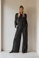Wide leg paillettenbroek