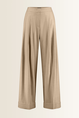 Wide leg pantalon met omgeslagen zoom