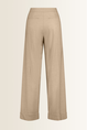 Wide leg pantalon met omgeslagen zoom