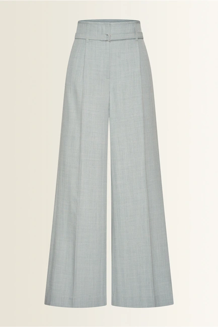 Wide leg pantalon met subtiele lurexweefsel