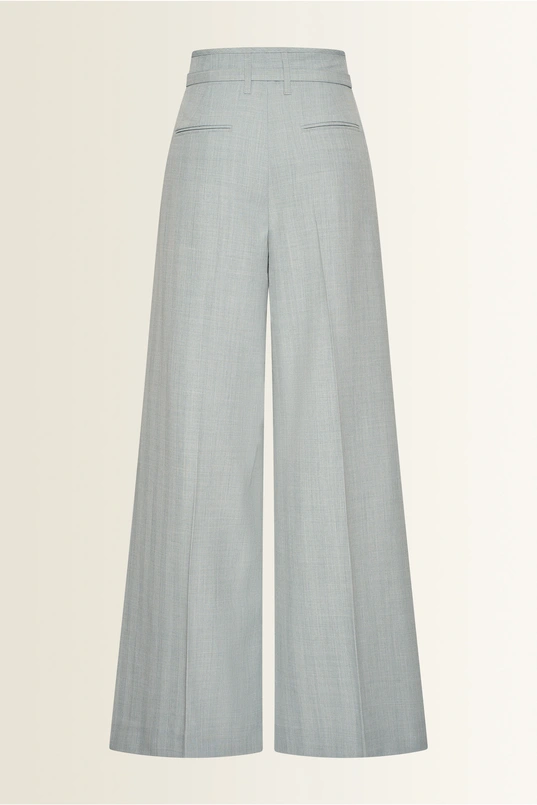 Wide leg pantalon met subtiele lurexweefsel