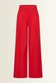 Wide-leg pantalon met zijbies