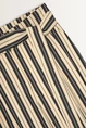 Wide leg streepdessin broek