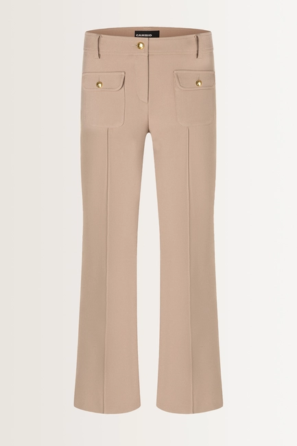 Wijd uitlopende broek gouden details Farah Cambio