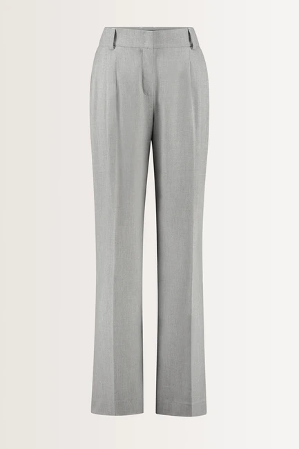 Wijde bandplooi pantalon