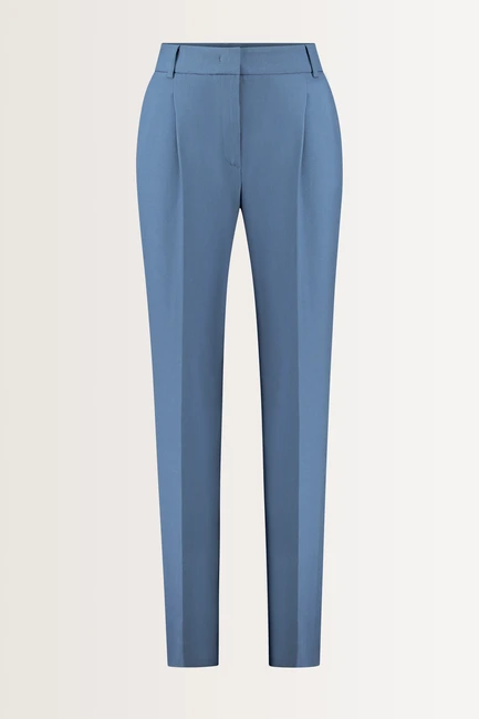 Wijde bandplooi pantalon