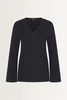 Wijde blouse met V-hals