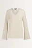 Wijde blouse met V-hals