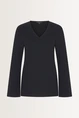 Wijde blouse met V-hals