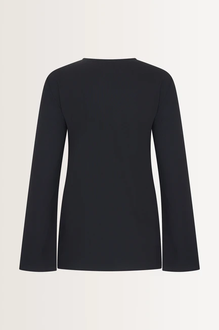 Wijde blouse met V-hals