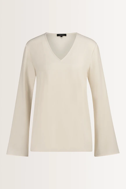 Wijde blouse met V-hals
