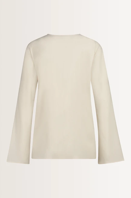 Wijde blouse met V-hals