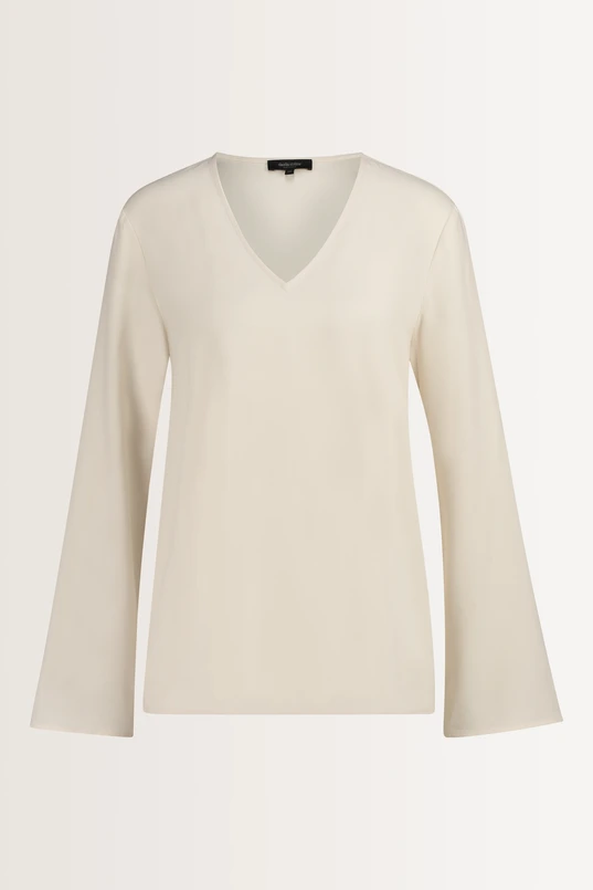 Wijde blouse met V-hals