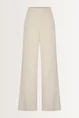 Wijde broek met natuurlijke glans