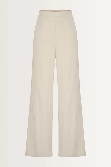Wijde broek met natuurlijke glans