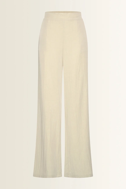 Wijde broek met natuurlijke glans