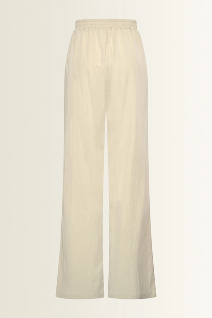Wijde broek met natuurlijke glans
