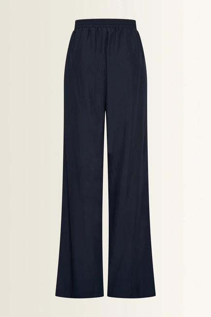Wijde broek met natuurlijke glans