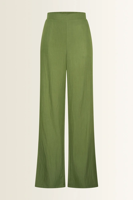 Wijde broek met natuurlijke glans