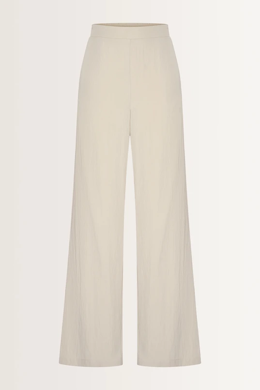 Wijde broek met natuurlijke glans