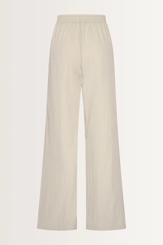 Wijde broek met natuurlijke glans