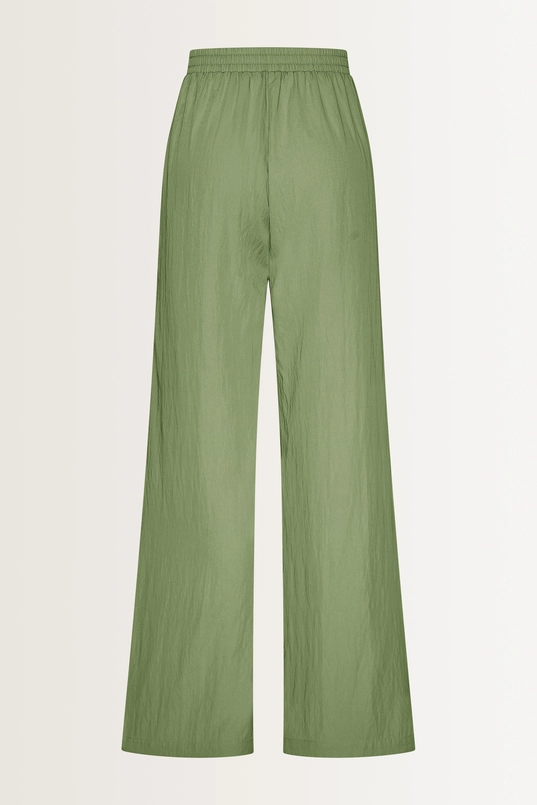 Wijde broek met natuurlijke glans
