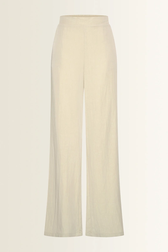 Wijde broek met natuurlijke glans
