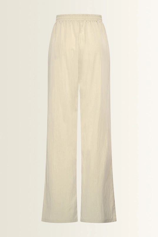 Wijde broek met natuurlijke glans