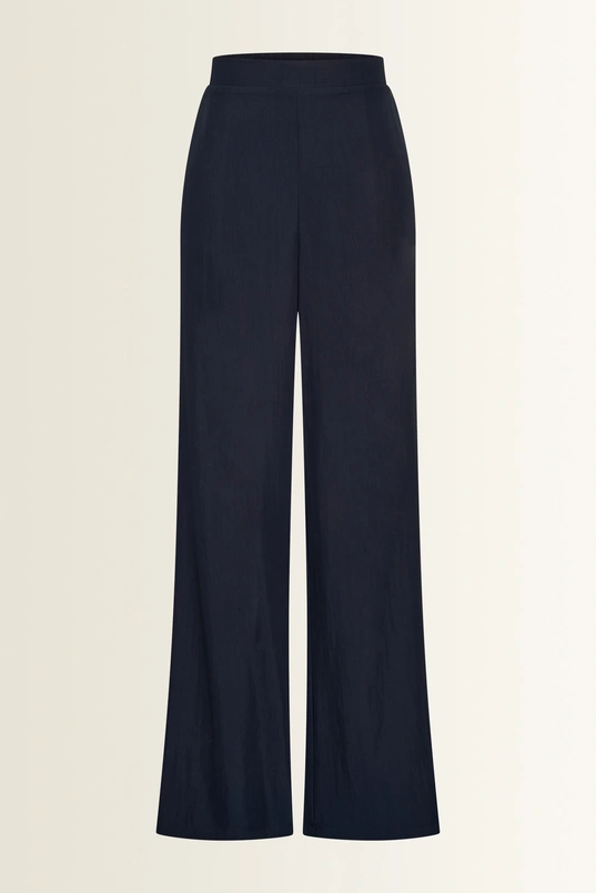 Wijde broek met natuurlijke glans