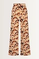 Wijde broek met print