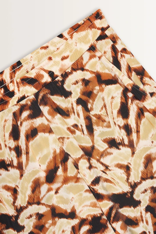 Wijde broek met print