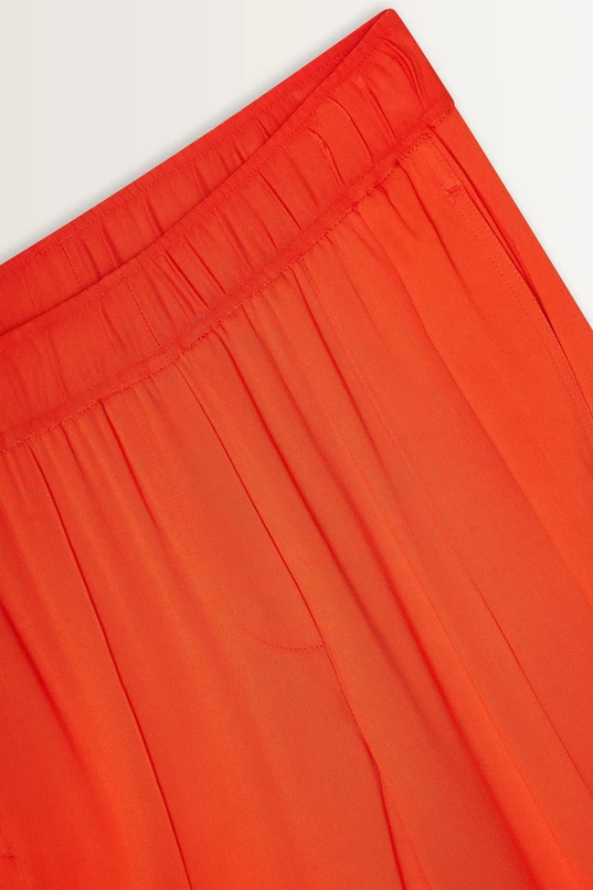 Wijde broek pintuck details