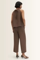 Wijde linnenblend broek Celino cropped linen Someday