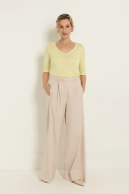 Wijde pantalon met ceintuur
