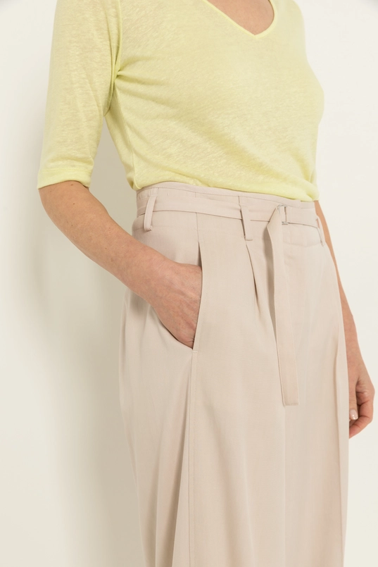 Wijde pantalon met ceintuur