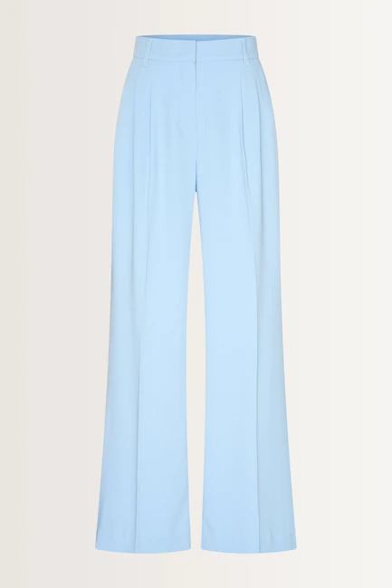 Wijde pantalon met plooidetails