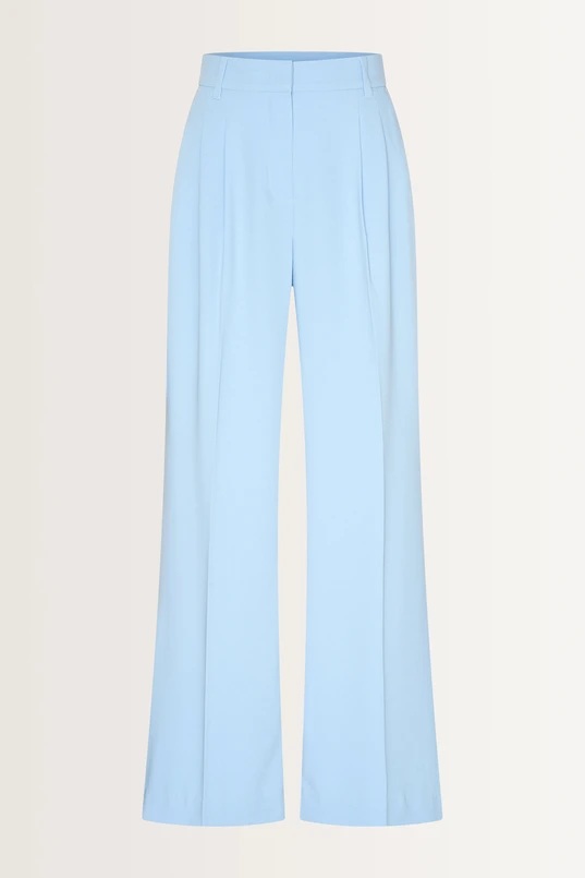 Wijde pantalon met plooidetails