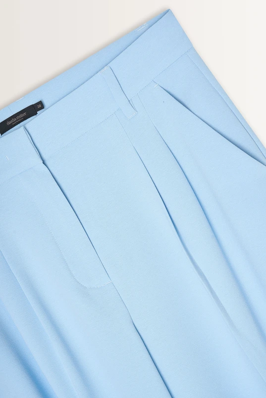 Wijde pantalon met plooidetails