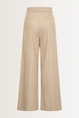 Wijde pantalon van flanellen mix