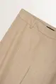 Wijde pantalon van flanellen mix