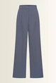Wijde pantalon van kreukarme crêpe