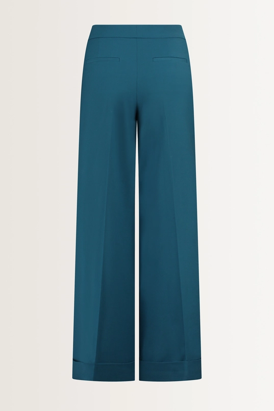 Wijde pantalon van wolmix