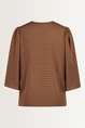 Wijdvallende blouse met V-hals