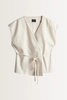 Wikkelgilet met keperstructuur Nilen Someday
