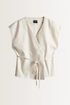 Wikkelgilet met keperstructuur Nilen Someday