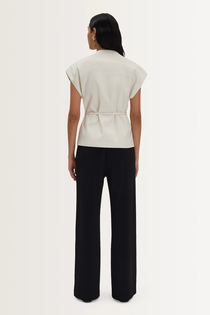 Wikkelgilet met keperstructuur Nilen Someday
