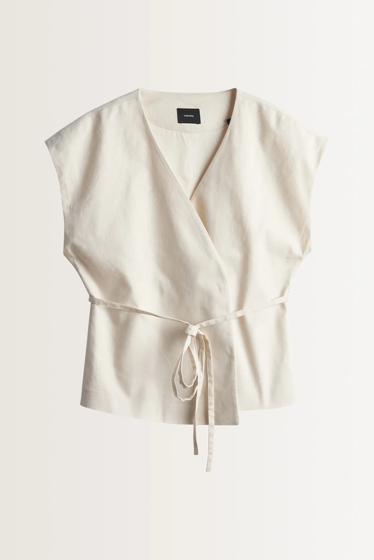Wikkelgilet met keperstructuur Nilen Someday