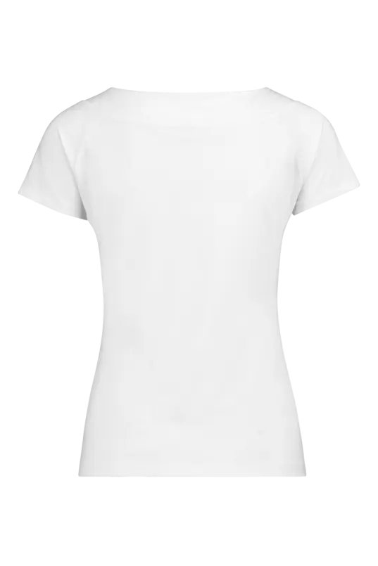 Witte jersey off-shoulder top