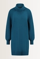 Wolblend jurk met colkraag