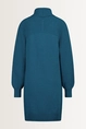 Wolblend jurk met colkraag